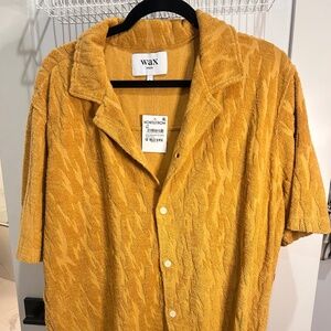 Wax London Didcot Camouflage Jacquard Short Sleeve Shirt